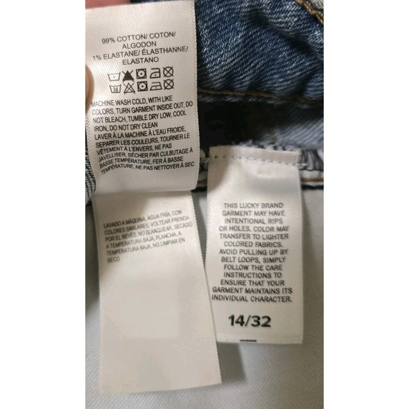 Lucky Brand Denim Midi Skirt Size 14/32 Blue - Picture 8 of 8